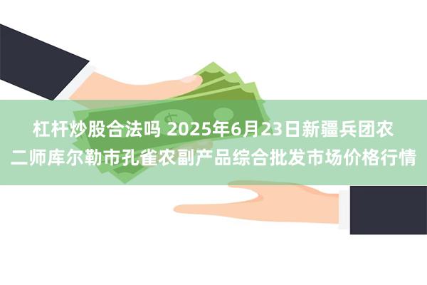 杠杆炒股合法吗 2025年6月23日新疆兵团农二师库尔勒市孔雀农副产品综合批发市场价格行情
